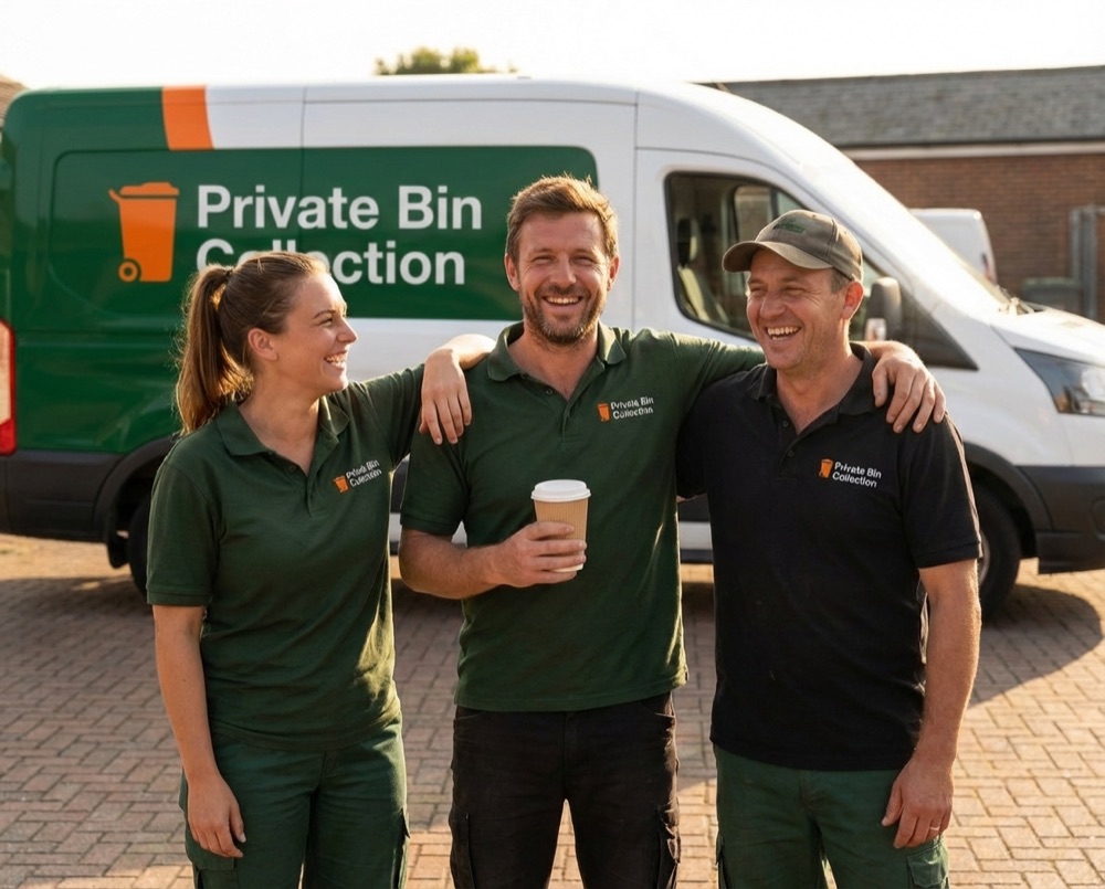Local private bin collection team serving Chichester, West Sussex