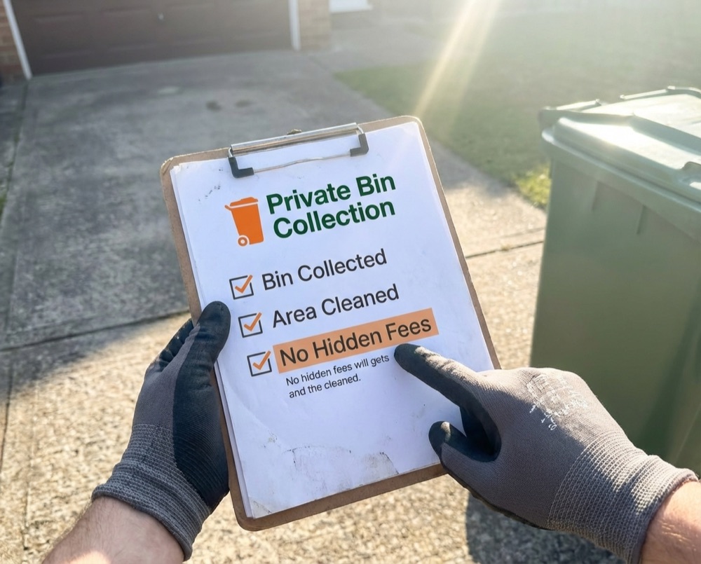 Transparent, honest private bin collection service in Chichester